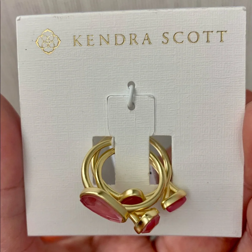 KENDRA SCOTT Ivy Ring Set pink - Picture 6 of 11